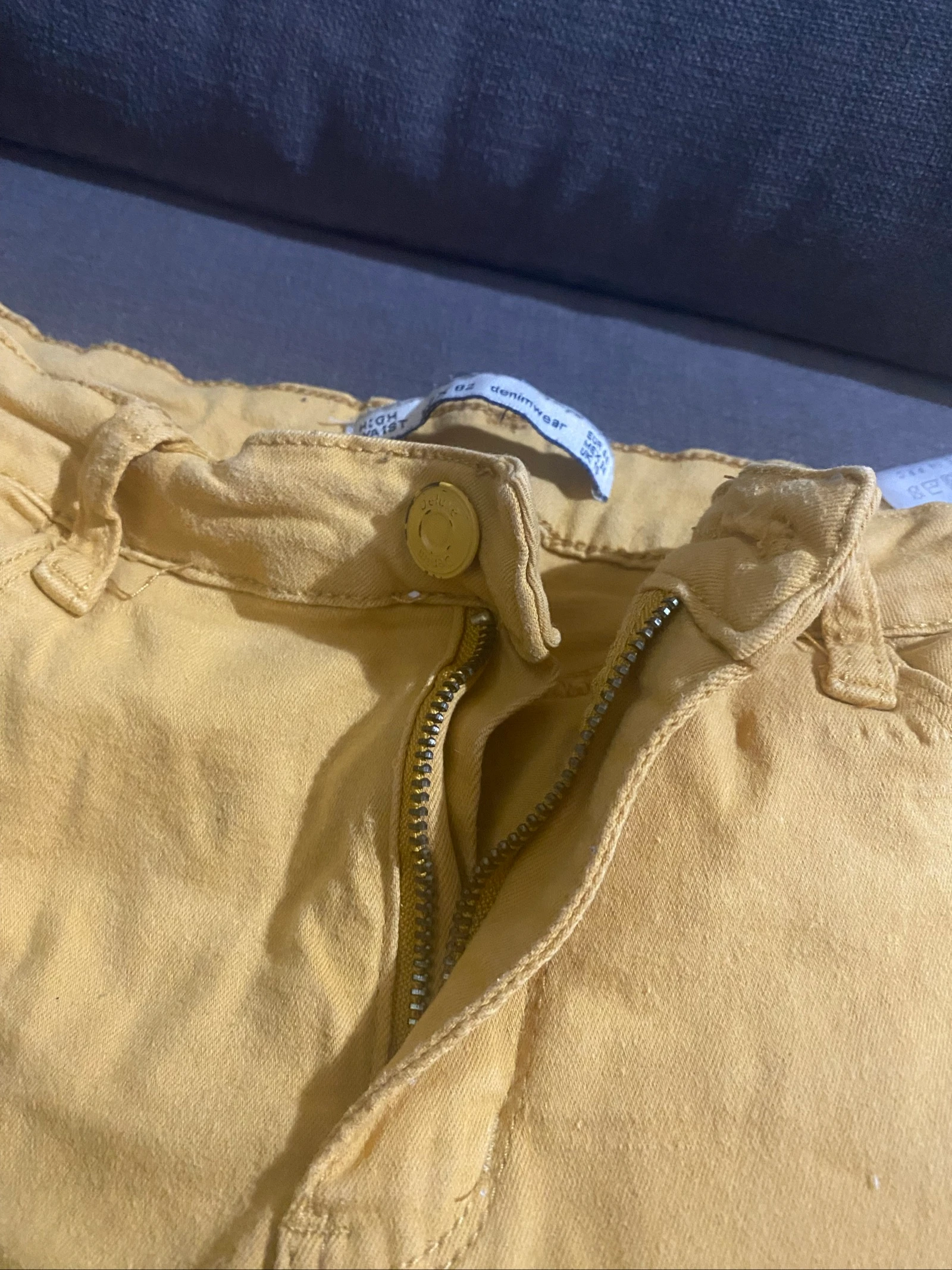 Jasje van mosterdkleurige spijkerstof Denimwear maat 44 (XXL) – photo 6